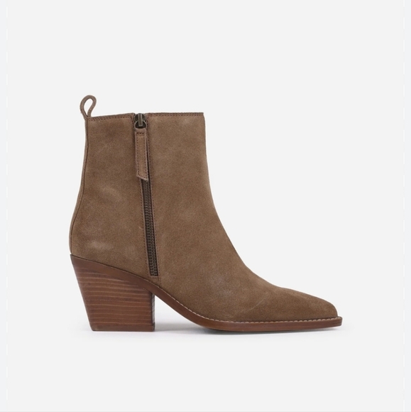 🥳HOST PICK🥳BRONX NEXT-LOW-KOLE dark Tan Brown ZIP ANKLE BOOTS size 10 9.5 - Picture 3 of 11